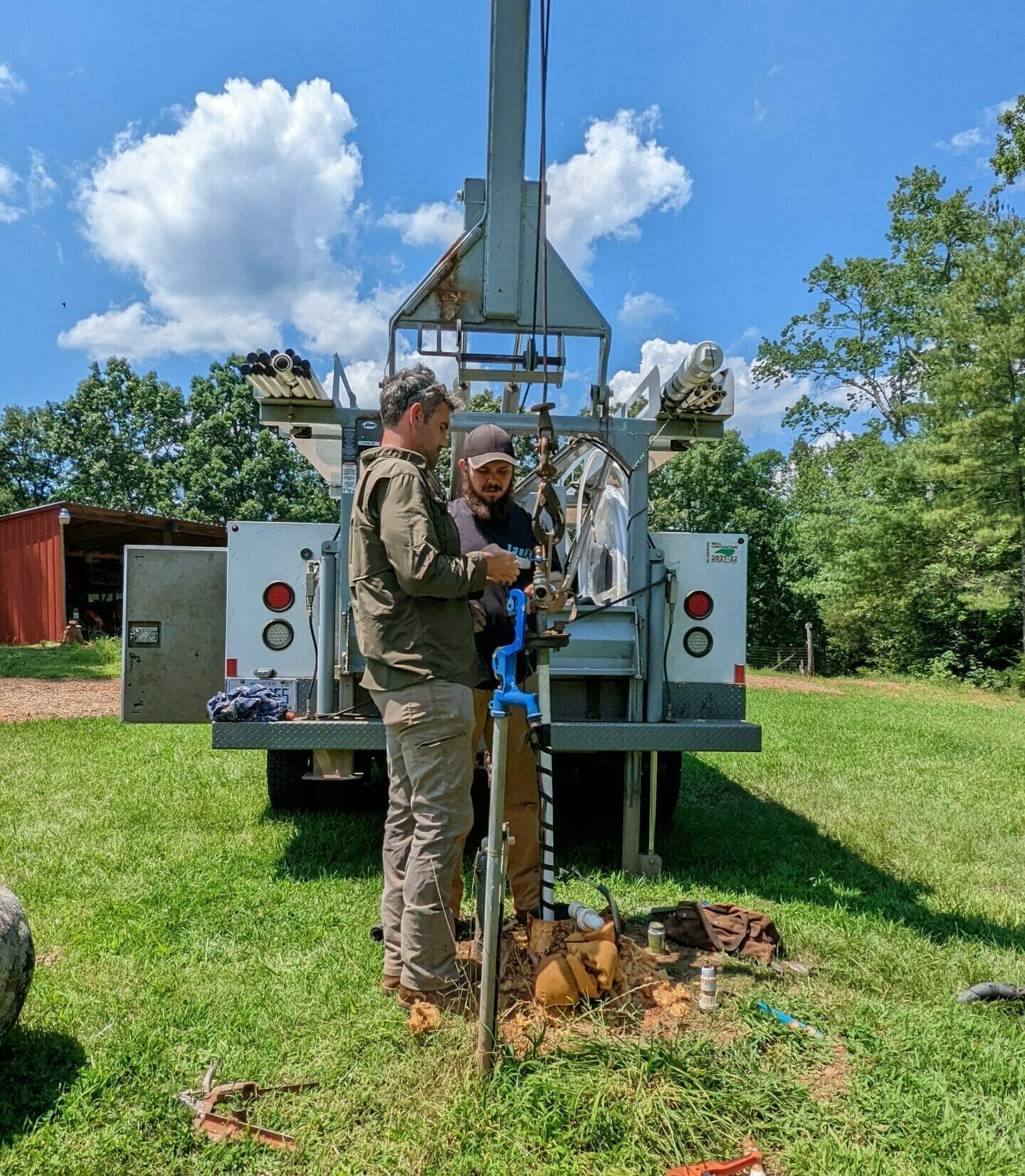 Brown Well drilling in Correll Park NC