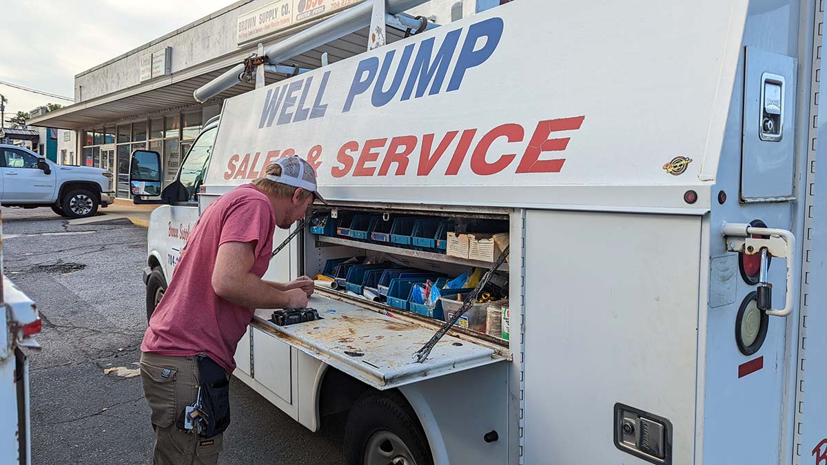 Brown Well & Water Services Service Truck